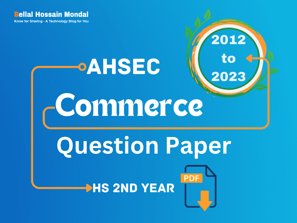 HS Commerce Question Paper 2012 to 2023