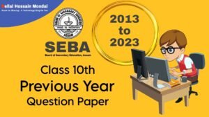 SEBA Class 10th HSLC Question Paper 2013 to 2023 7 SEBA HSLC Question Paper